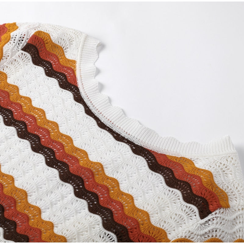 Vestido Longo Lelê Moda Praia em Tricot